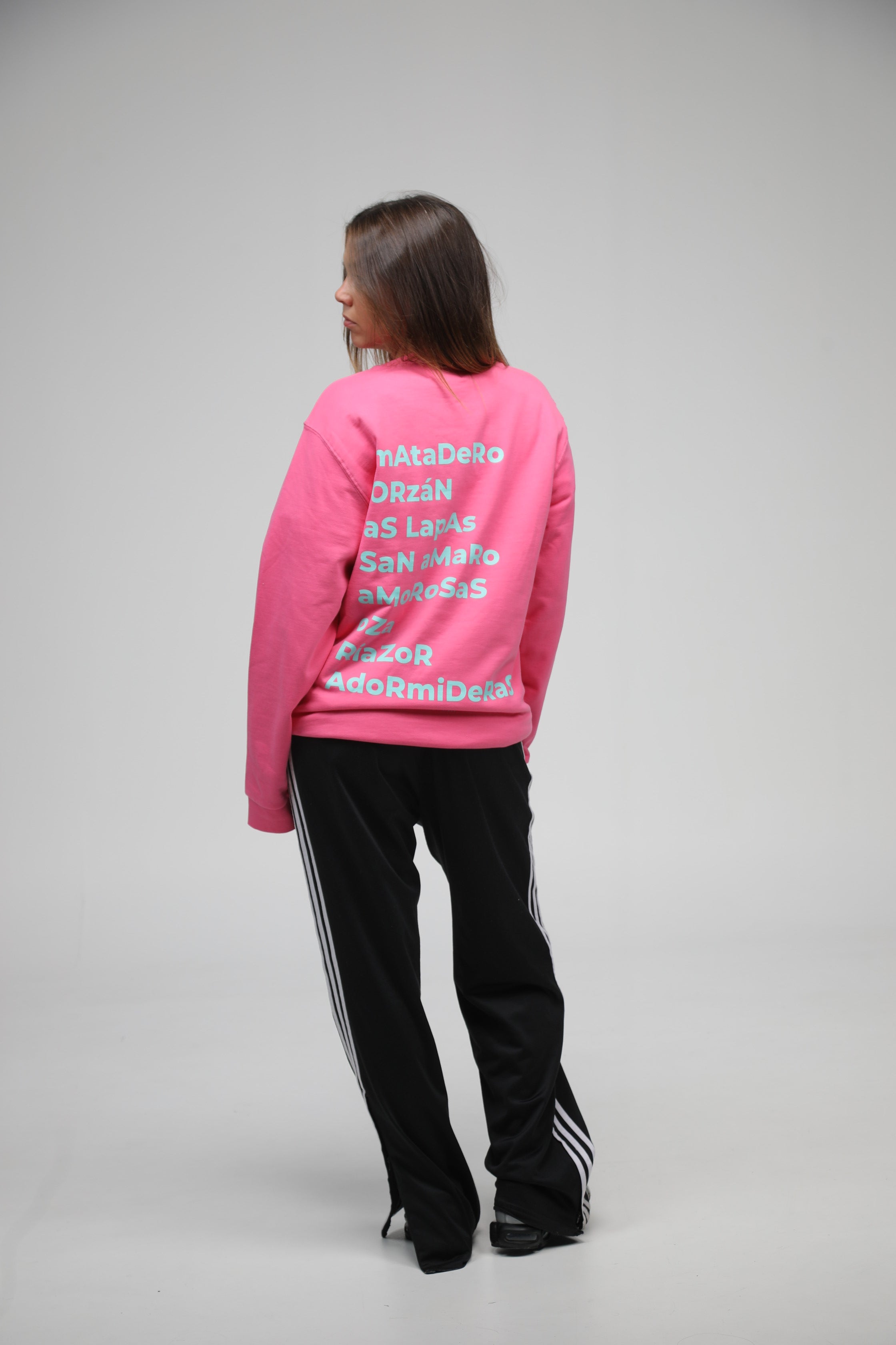 SUDADERA FUCSIA/VERDE AGUA LA CORUÑA